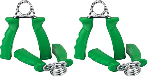 CanDo Hand Grip Exerciser Pair-Green, Medium (Pack of 2) - size: Pack of 2