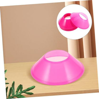 Happyyami 20pcs Soccer Training Cones Vibrant Pink Agility Discs for Football Skating Practice Stackable Design for Enhanced Speed Coordination Drills