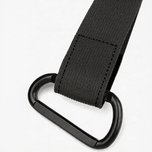 Resistance Exercise Band & Battle Rope Anchor Strap Accessory w/Carabiner | Heavy-Duty Nylon Strap with Neoprene Padding,880LBS Carabiner,Home Gym,Outdoor Parks,Door Frames,Trees,Poles,Fences