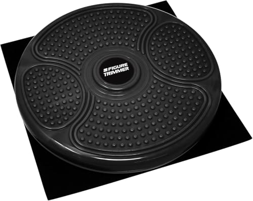 Daiwa Felicity Figure Trimmer Ab Twister Board - Waist Twister Machine for Core & Abs Exercise - Waist Twisting Fitness Tool, Dizzy Disc Twist Board for Slimming Workout & Reflexology - color: Black