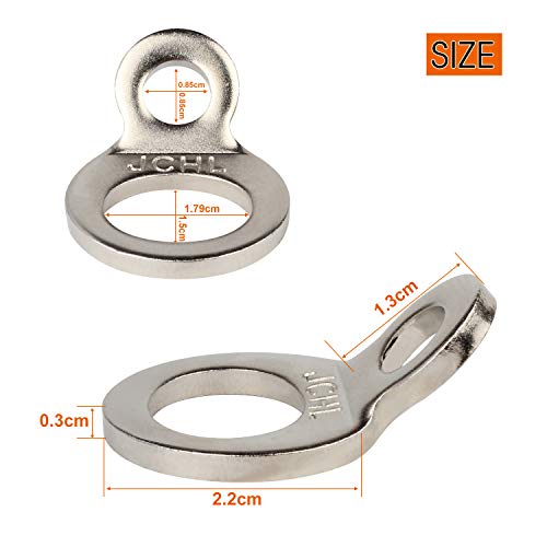 Stainless Steel Tie-Down Anchors Hooks Multi-Purpose Dirt Bike Tie Down Strap Rings for Motorcycle Dirtbike ATV Trailer Truck Rosa-Gold (10-Pack) - color: 10-Pack