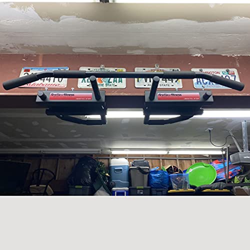 600 LBS Limit - Extreme I-Beam Pull Up Bar - Bent Bar - Rubber Grips