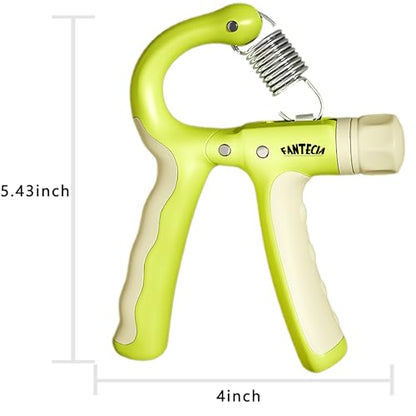 Hand Grip Strengthener for Kids and Youth, Adjustable Resistance Hand Gripper 11-45Lbs, Hand Grips for Strength Training, Stress Relief Grip - color: Green-2 pack