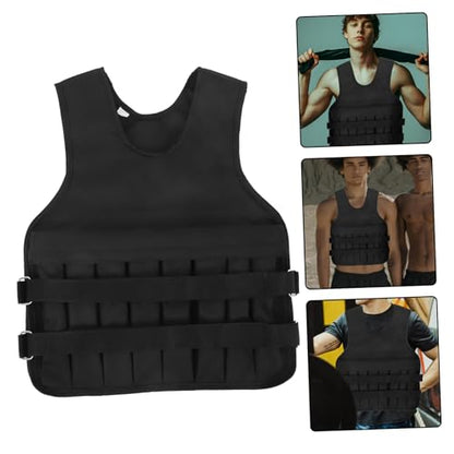Adjustable Weight Fitness Vest for Running and Training Oxford Cloth Exercise Vest with Removable Weighted Sandbags for Men and Women