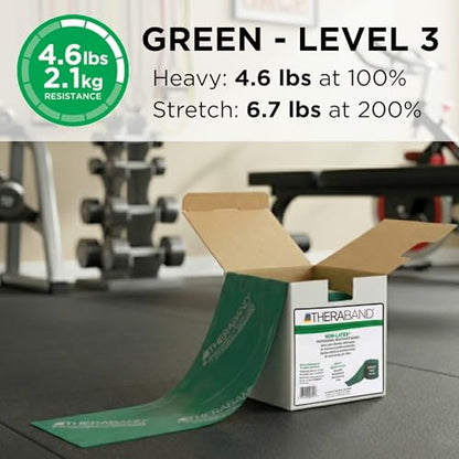 THERABAND Resistance Band, Gold, Max, 25-Yard Roll, Latex-Free, Elastic Band for Exercise, Physical Therapy, Yoga, Pilates, Stretching, Home Workouts, Color-Coded for Easy Resistance Levels