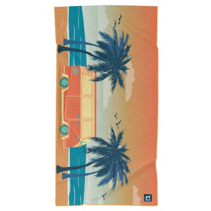 Sprints Athletic Running Towel, Full-Sized, Car Seat Cover - Performance Microfiber (Retro Sunset) - color: Retro Sunset