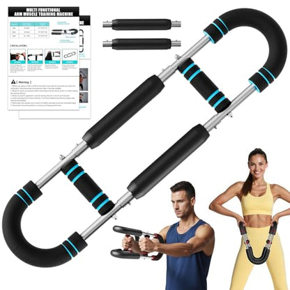 EAST MOUNT Twister Arm Trainer 20-110lb Adjustable Chest Workout Equipment for Men Women Portable Spring Resistance Muscle Builder Strength Training for Arms Chest Shoulders for Home Gym Fitness
