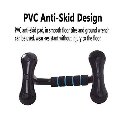 Stand with Adjustable Heights Includes Jump Rope Cushioned Foam Grip and Non-Skid Pad for Home Workout, Chest Tricep Bodyweight Training
