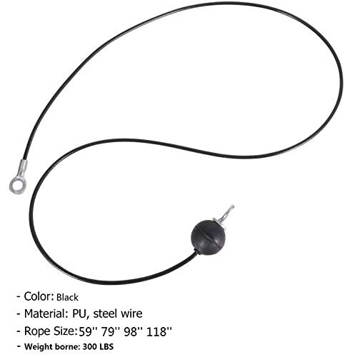 Fitness Pulley Cable,Replacement Cable Machine Accessories,Cable Pulley Attachments for Gym -Thick 5mm(0.2inch) Heavy Duty Steel Wire Rope for Home Gym Cable