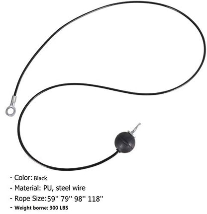 Fitness Pulley Cable,Replacement Cable Machine Accessories,Cable Pulley Attachments for Gym -Thick 5mm(0.2inch) Heavy Duty Steel Wire Rope for Home Gym Cable