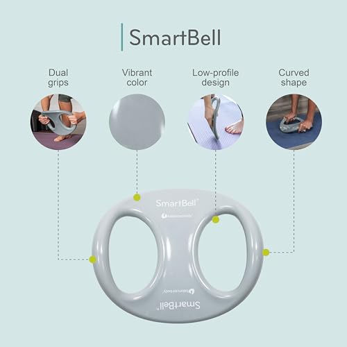 Balanced Body SmartBell Ergonomic Two-Handed Pilates Exercise Weight, Pilates Dumbbell, Exercise Equipment for Home Gym or Pilates Studio Use - color: Gray