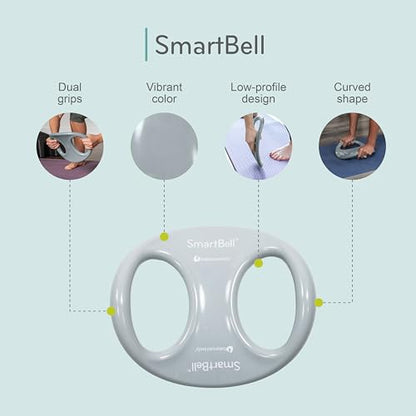 Balanced Body SmartBell Ergonomic Two-Handed Pilates Exercise Weight, Pilates Dumbbell, Exercise Equipment for Home Gym or Pilates Studio Use - color: Gray