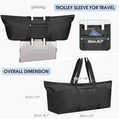 sportsnew Large Yoga Mat Bag with Shoes Compartment and Wet Pocket Ladies Pilates Gym Tote Bag with Yoga Mat Holder Strap for Women Men Workout Carrier Stuff Accessories