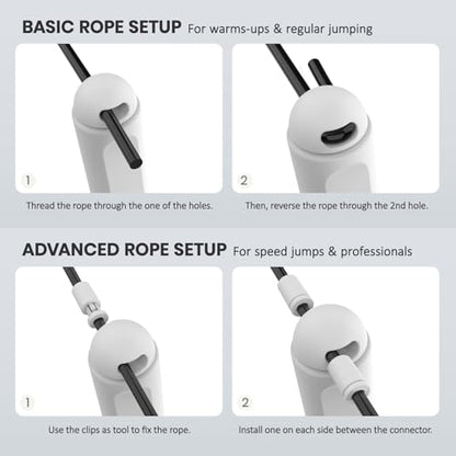Digital Jump Rope with Smart Counter & Timer - Adjustable Speed Skipping Rope for Fitness, Weight Loss, Boxing, MMA - Tangle-Free Ball Bearings & Anti-Slip Handles for Men, Women, Kids.(Check 2026 New Evolution for 3s Rope Swap)