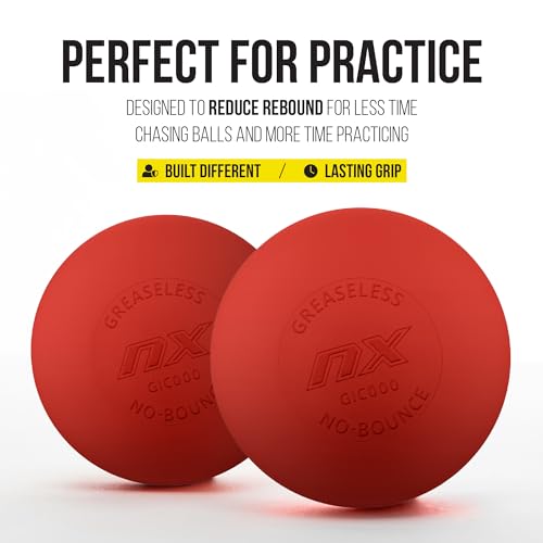 Pearl NX Greaseless Lacrosse Balls by Guardian Innovations - Long Lasting, No-Bounce Balls Perfect for Indoor Play and Practice