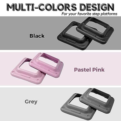 Yes4All 16"x16" Extra Adjustable Risers for Aerobic Exercise Workout Step Platform (Pair) - Not Included Aerobic Step Platform