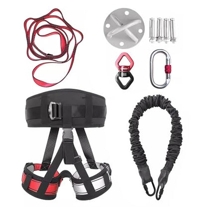 Bungee Fitness Training Set,Adjustable Resistance Belt Rope for Gym Home Workouts - Ideal for Suspension Training and Dance Fitness (Weight Class)