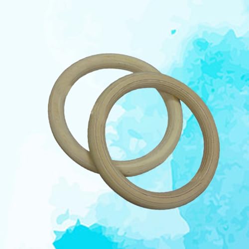 Solid Wood Gymnastic Rings Exercise Rings for Full Body Strength Workout Gymnastics Beam