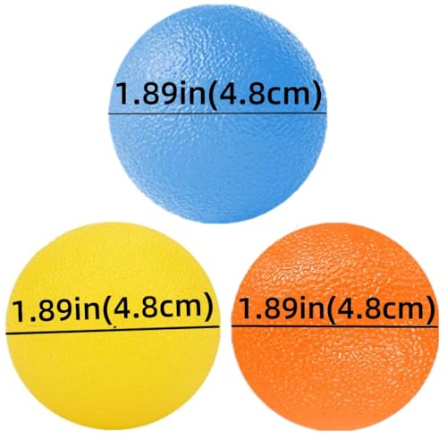 3 Resistance Level Stress Balls for Adults Hand Exercise Balls Squeeze Ball