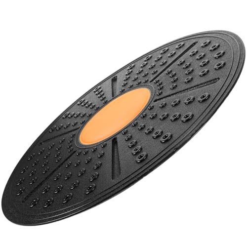 KESYOO Adjustable Wobble Board Balance Trainer with Non-slip Surface for Core Stability and Rehabilitation PP Material Half Stability Board for Home Gym and Physical Therapy