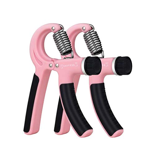 Grip Strength Trainer-2 Pack Hand Grip Strengthener Adjustable Resistance Range 20-90 lbs Non-Slip Hand Grip, Hand Gripper Exerciser, Wrist Strengthener for Forearm Grip Workout