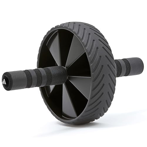 Adidas ADAC-11404-1 Ab Wheel Foam Roller, Abdominal Roller, Abdominal Training, Myofascial Release