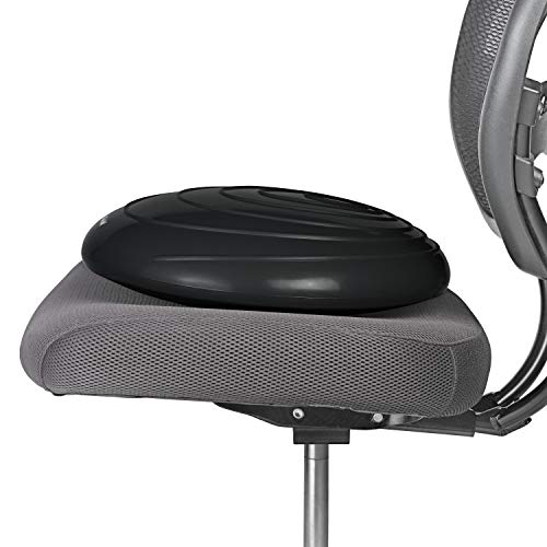 Gaiam Balance Disc Wobble Cushion, 16", Core Stability Seat - color: Black