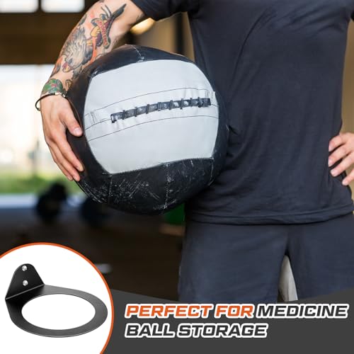 Gisafai Wall Mounted Medicine Ball Holder, 8.9 Inch Inner Diameter