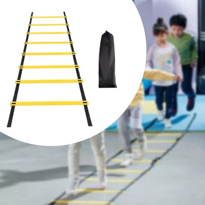 Agility Ladder Speed Ladder Portable Fitness Training Jumping Obstacles Outdoor Sports Folding Football Footwork Training - size: 4 Meters 8 Sections