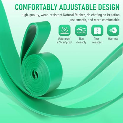 Resistance Bands for Working Out, Pull Up Assistance Bands Set, Exercise Workout Bands for Full-Body Training, Fitness, Physical Therapy, Home Gym for Women & Men (5-125lbs)