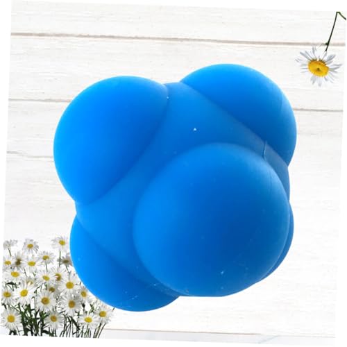 Hexagonal Silicone Reaction Training Ball for Agility and Reflex Improvement Bounce Ball for Workout and Hand-Eye Coordination Suitable for Men and Women Athletes