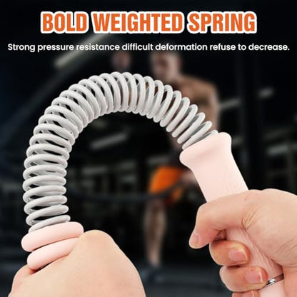 Weighted Cordless Training Ropes, Portable Workout Ropes for Home Gym, HIIT, Strength, Cardio Training with Wrist Wraps & Carry Bag for Men & Women