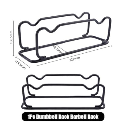 DICOSMETIC 1Pc Barbell Rack Holder Black Iron Dumbbell Brackets Small Dumbbell Holder Dumbbells Storage Rack Floor Fitness Storage Racks Weight Holders for Dumbbells Space Saving