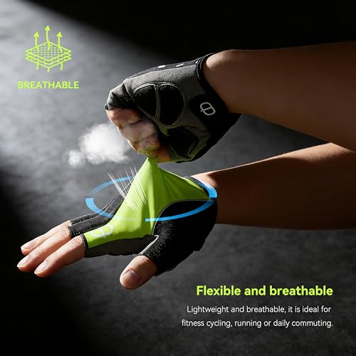DA--Workout Gloves for Men and Women, Exercise Gloves for Weight Lifting, Cycling, Gym, Training, Breathable and Snug fit-Fluorescent Red - size: Middle