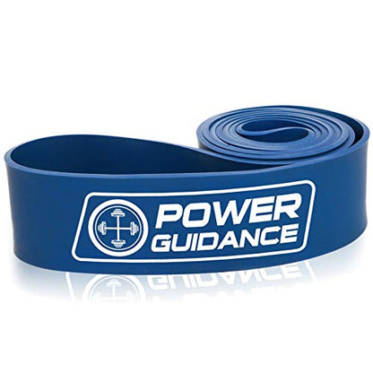 POWER GUIDANCE Pull Up Assist Bands - Stretch Resistance Band - Mobility Band - Powerlifting Bands - by Perfect for Body Stretching, Powerlifting, Resistance Training - color: blue