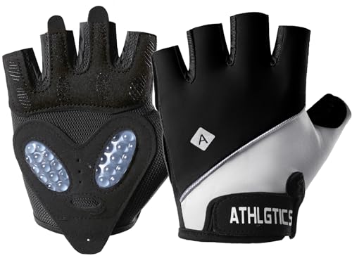 Workout Gloves Women & Men, Semisolid Silica Gel Anti-Slip Weight Lifting Gloves for Women, Breathable Womens Workout Glove Fitness Glove - color: Black, size: Large