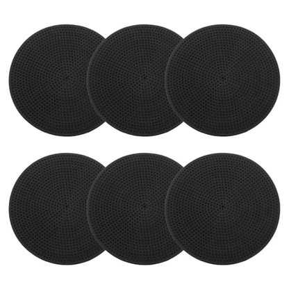 PATIKIL 9 Inch Poly Spot Markers, 6Pcs Non Slip Rubber Floor Dots with Storage Bag Flat Agility Cones for Sports Training Basketball Football