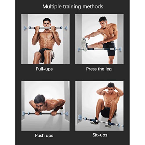 AKT Pull Up Bar Chin Up Bar for Doorway No Screws No Punching Upper Body Workout Bar with Safety Locking Catch, Heavy Duty Home Fitness Door Exercise Bar,65-100cm