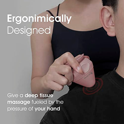 Solacium Mountable Massage Therapy Tool - Multi-Surface Suction Cup Wall Massage Tool for Sore Muscles, Myofascial Release, Stress Relief, Trigger Point and Deep Tissue Massage (Pink) - color: Pink