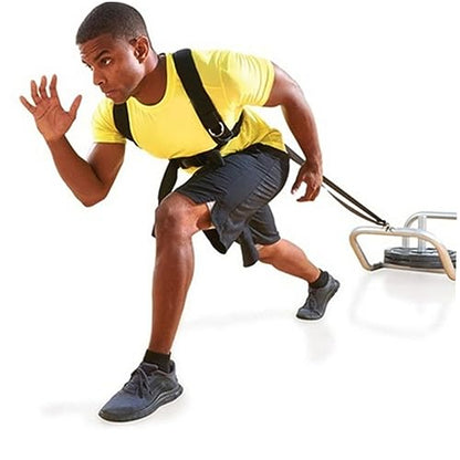 HANABASS Adjustable Sled Harness with Heavy Duty Hooks Resistance Band Tool for Speed and Endurance Training Durable Fitness Equipment for Core Strength Posterior Chain Development