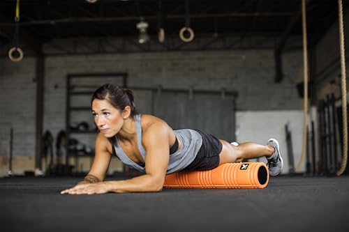 TRIGGERPOINT PERFORMANCE THERAPY GRID Patented Multi-Density Foam Massage Roller Exercise Deep Tissue Muscle Recovery - Relieves Muscle Pain & Tightness, Improves Mobility & Circulation (26"), Orange - color: Orange