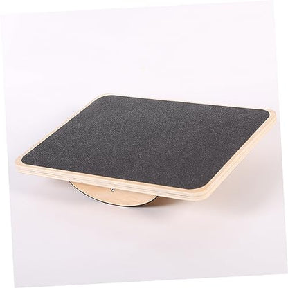 Rectangular Wooden Balance Board for Therapy and Gym Training
