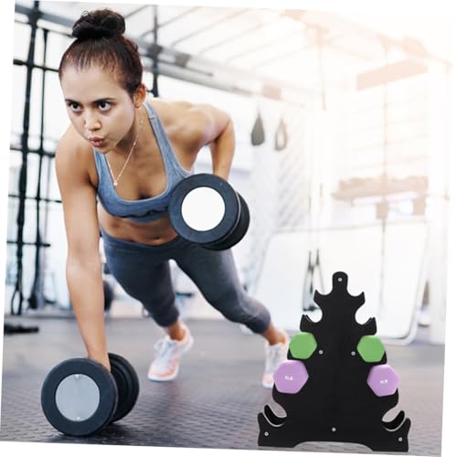 Kisangel 3pcs Dumbbell Rack for Home Gym Heavy-duty Fitness Equipment Stand for Efficient Weight Storage Compact Design for Dumbbells and Kettlebells