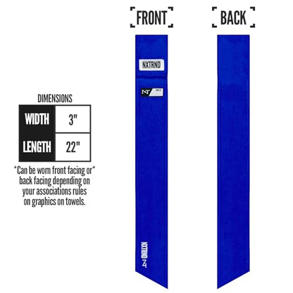 Nxtrnd Streamer Football Towel, Thin Sports Towel, Dries Hands & Football Accessories (Blue) - color: Blue