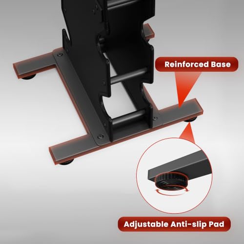 Dumbbell Rack Stand Only, 7-Tier | 5-Tier | 3-Tier Weight Rack for Dumbbell - color: Black, size: 5 Tier