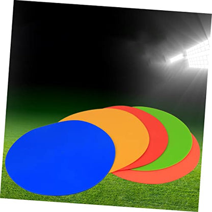 6Pcs Soccer Spot Markers Football Training Discs for Agility Drills Durable TPE Material with Storage Bag for Gym Class and Outdoor Sports