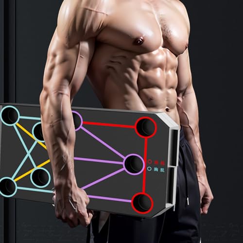 Multifunction Foldable Push Up Boards Portable Push Up Boards Fitness Equipment for Strength Training and Muscle Building Fitness Strength & Exercise Training Equipment - color: B