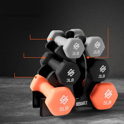Squatz Adjustable Dumbbell Set 70-140LB Adjustable Dumbbells For Home Gym, Anti-Slip Handle With Heavy‑Duty Plates, Exercise Fitness Dumbbells For Home Gym Strength & Weight Training - size: 20 lbs Fixed