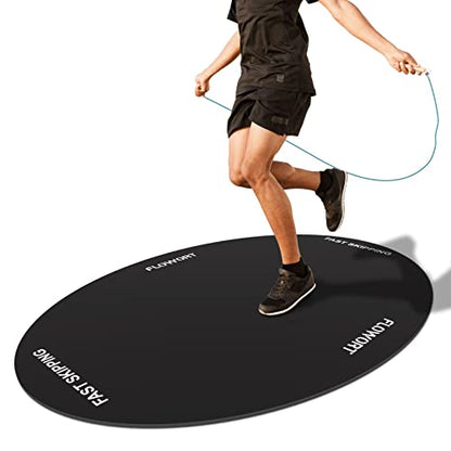 48"x36" (5mm) Jump Rope Mat - color: Black