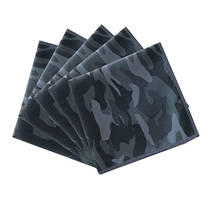 Deeorla Sweat Absorbing Handkerchiefs Sport Microfiber Hankies 5Pack